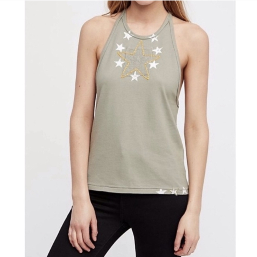 🆕 Free People Army Green Blouse